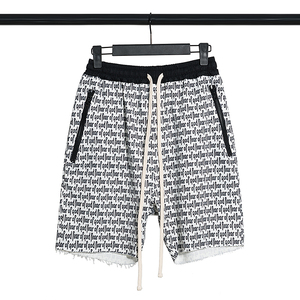 fog短裤fear of god满印字母休闲裤运动裤男女掉档高街嘻哈宽松潮