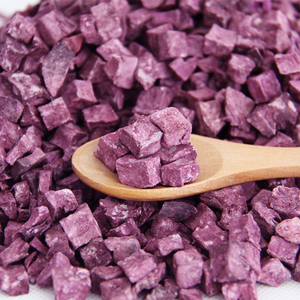天然生紫薯干新鲜紫薯丁紫地瓜干番薯干紫甘薯块熬粥糕点250g袋装