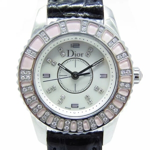 dior迪奥镶钻女表女士手表石英cd112111二手表原装正品98新