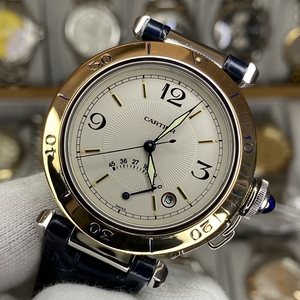 cartier卡地亚18k黄金男表自动机械w31012h3二手表瑞士原装正品