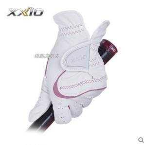 正品高尔夫手套XXIO女士手套XX10女款双手白粉色高尔夫球手套耐磨
