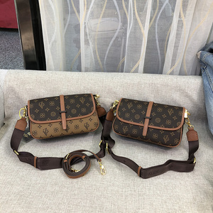 路易希努尔女包2021新款zv正品时尚字母高级感宽带单肩斜挎包潮