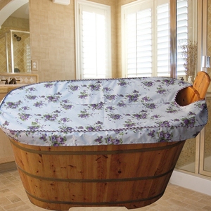 浴桶木桶保温罩/塑料浴桶罩/沐浴浴缸/罩套加厚保暖防水防尘盖布