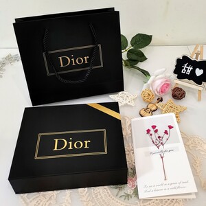 迪奥礼盒空盒子dior999口红包装原盒专柜包装手提袋纸袋子高档盒
