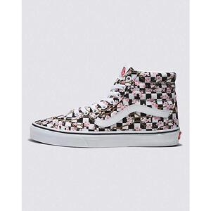 代购正品VANS  Sk8-Hi范斯板鞋时尚樱花棋盘格高帮男运动休闲鞋