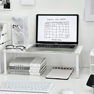 笔记本电脑增高架显示器抬高架办公室桌面置物架书桌文具书收纳架