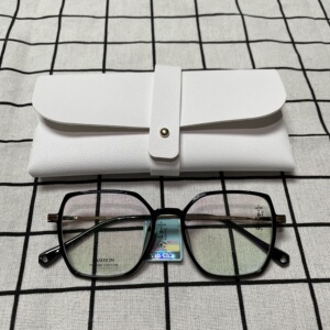 言茶眼镜框55065可配近视散光远视抗蓝光平光镜架多边形素颜神器