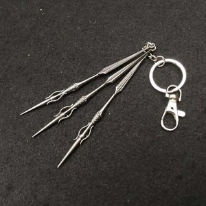 唐门暗器龙须针三件套武器模型合金钥匙扣挂件挂饰工艺品玩具