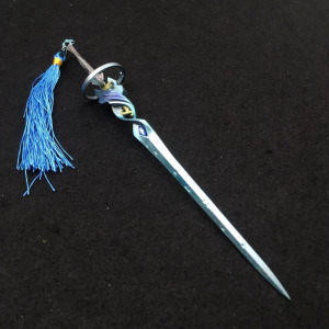 22cm王者李白鸣剑曳影剑模型合金武器摆件摆饰cosplay玩具收藏