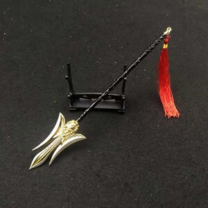 22cm梦幻龙宫天龙破城方天画戟武器模型合金摆件摆饰玩具收藏