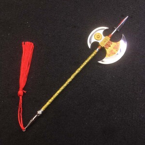 000人付款天猫武术双斧龙头双斧程咬金八卦宣花斧李逵短斧武器斧头长
