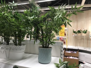 宜家菲卡竹子仿真植物假花盆栽绿植竹子办公客厅装饰植物人造盆栽