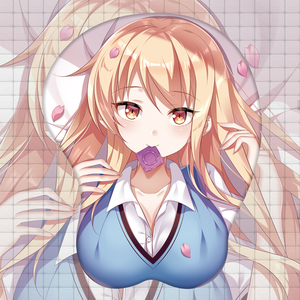 原创椎名真白美女胸部3d立体鼠标垫护腕硅胶手腕垫二次元动漫周边