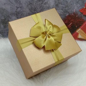 金色礼物盒子大号超大特大号生日礼品盒正方形零食礼盒包装盒定制