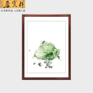 工笔画白菜蝈蝈