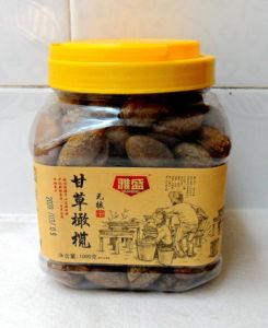 1罐包邮 闽南蜜饯雅盛甘草橄榄无核橄榄肉橄榄干果脯特产零食