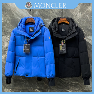 moncler蒙口羽绒服男士 户外加厚防寒尼龙白鹅绒滑雪连帽冲锋衣