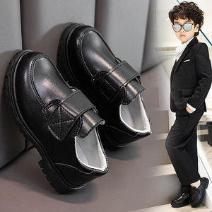 男童皮鞋儿童黑色礼服鞋学生演出鞋英伦风小男孩软底童鞋大童单鞋