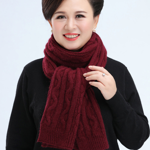 毛线围巾中老年女