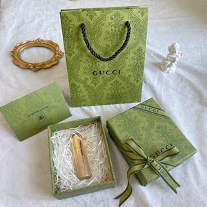 专柜新款gucci古驰古奇礼盒空盒口红丝巾皮带香水礼品盒绿色纸袋