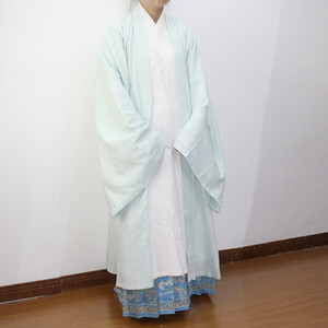 江南传统汉服宋制交领长衫披风对襟大袖长褙子男女同款现货可定制