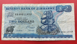津巴布韦1983年2元 尾号97