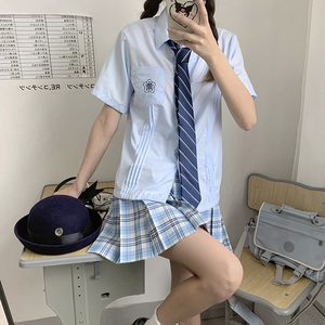 中牌制服馆 宇宙原创jk制服裙格裙日系半身裙百褶裙春季短裙现货
