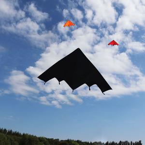 贾元丰风筝新款红色黑色桔色隐形飞机成人儿童易飞厂家