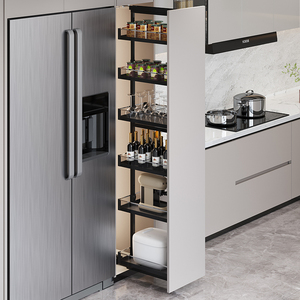 厨房橱柜高柜拉篮高深拉篮小大怪物拉篮抽拉零食柜拉篮立式置物架