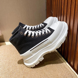 0080人付款淘宝娜扎同款麦昆厚底帆布鞋女松糕小白鞋男休闲运动板鞋