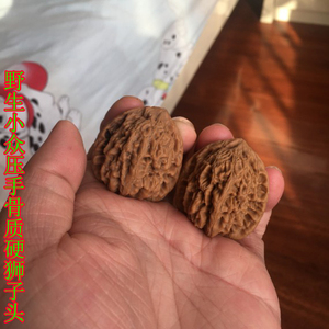 35mm野生小众玲珑塔狮子头文玩核桃把件精选老树压手送礼健身全品