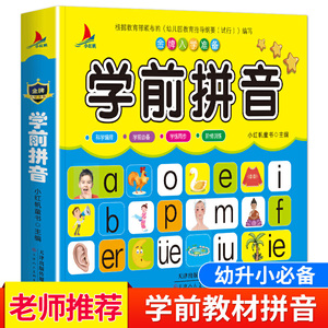 当当网正版童书 学前拼音入学准备拼读训练声母韵母汉语前儿童幼儿园书小前班大班一年级卡片字母