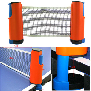 乒乓网架球网拦网通用伸缩便携式家用室外大夹口球兵乓球桌网球网