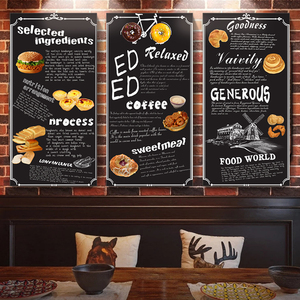 黑白工业风手绘个性创意咖啡装饰挂画咖啡厅餐吧休闲会所墙壁海报