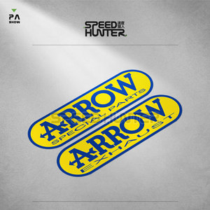 006人付款淘宝意大利 arrow箭牌排气管 摩托车贴纸 创意划痕贴 防水