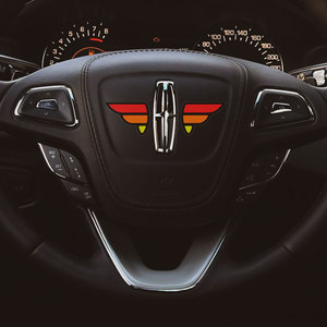 hellaflush hf翅膀 方向盘装饰贴花 汽车反光贴 贴花 贴纸贴膜