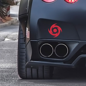 涡轮增压 hellaflush jdm日本改装 汽车车身贴个性防水尾部反光贴