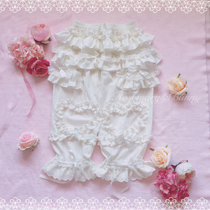 【现货】纯棉长南瓜裤*小奶糕*提花抽带款香料兔lolita