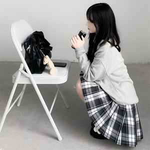 现货 桴生原创木野狐 黑白格jk制服裙棋盘格漫画格裙jk制服格裙