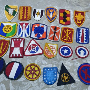 美国美产美军军版原品公发陆军彩章彩色臂章非三沙四丛m65 需缝制