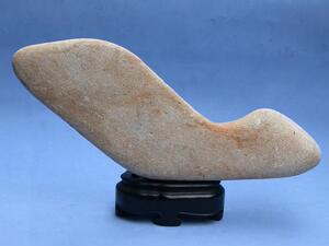 石器 新石器时代 手镐 石片 原石 黄腊石 黄蜡石 摆件 石头117