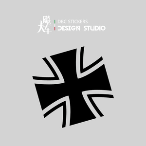 德军军徽 铁十字 军事 军标01 汽车贴纸  车身贴 防水反光贴花