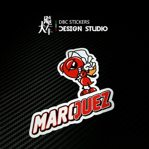 motogp 93小蚂蚁 马坤斯 马奎斯摩托车贴纸 防水反光贴花 贴画