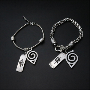 火影忍者周边木叶手环红云手镯宇智波鼬佐助男女情侣合金手链礼物