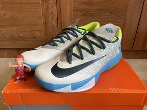 kd6 白镭射 白金 599424-009 杜兰特6代