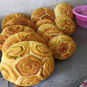 青海特产锟锅馍馍农家麦草昆锅锅盔青海昆锅特产馍馍原味香豆包邮