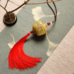 竹编香囊挂件包包配饰古风汉服手工创意礼物车载香薰后视镜吊坠女