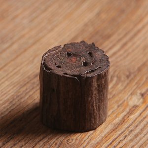 红酸枝实木壶盖托 盖置紫砂壶竹杯托盖架 日本铁壶承茶具茶道零配