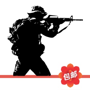 特种兵军队墙贴士兵突击队墙贴画军人警察狙击手战斗部队墙贴纸