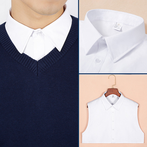 白色假领子男配毛衣百搭衬衣领装饰男士衬衫假领多功能假衣领冬季